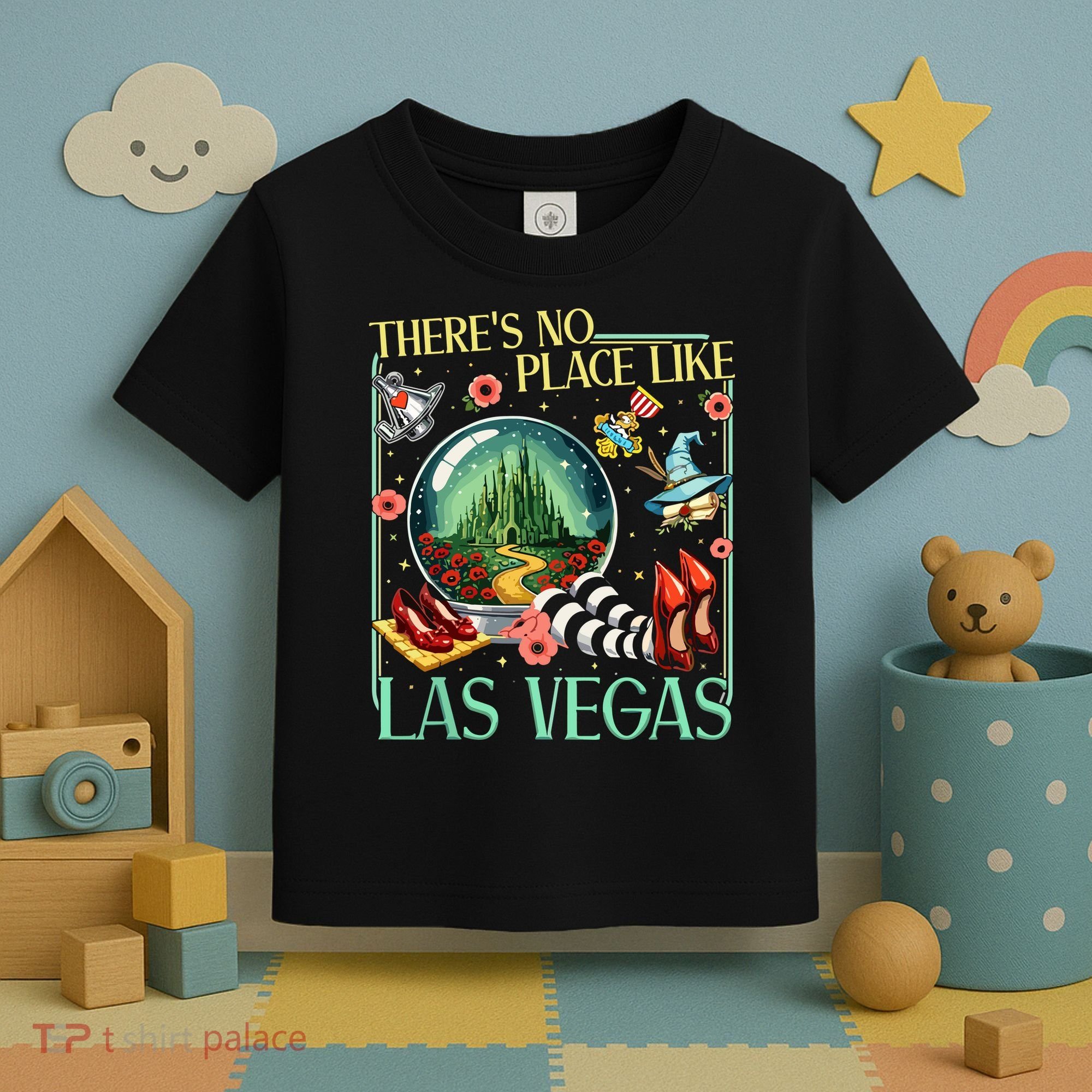 There's No Place Like Las Vegas Wizard Toddler T-Shirt