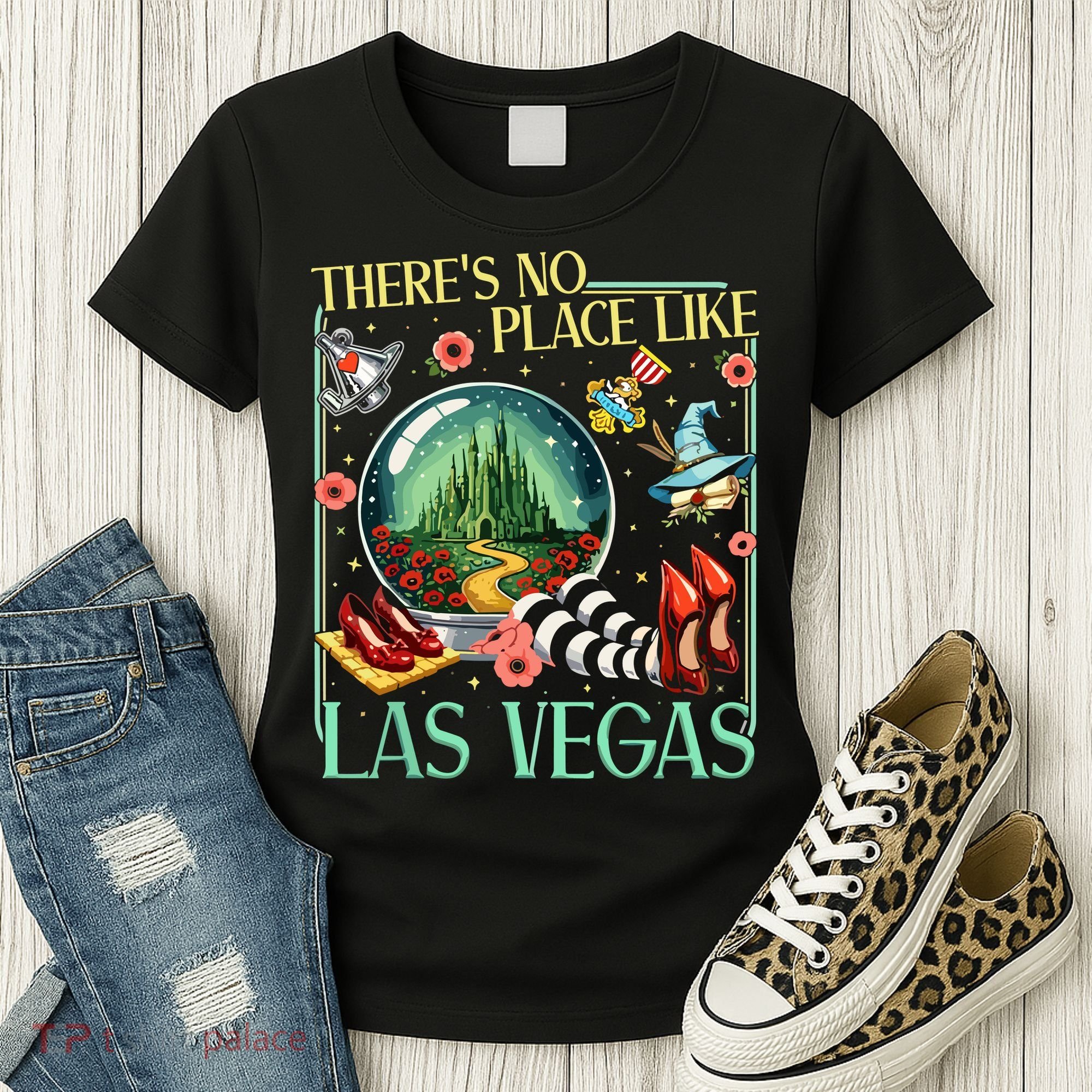 There's No Place Like Las Vegas Wizard Women's T-Shirt