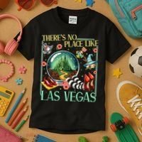 There's No Place Like Las Vegas Wizard Kids T-Shirt thumb 3