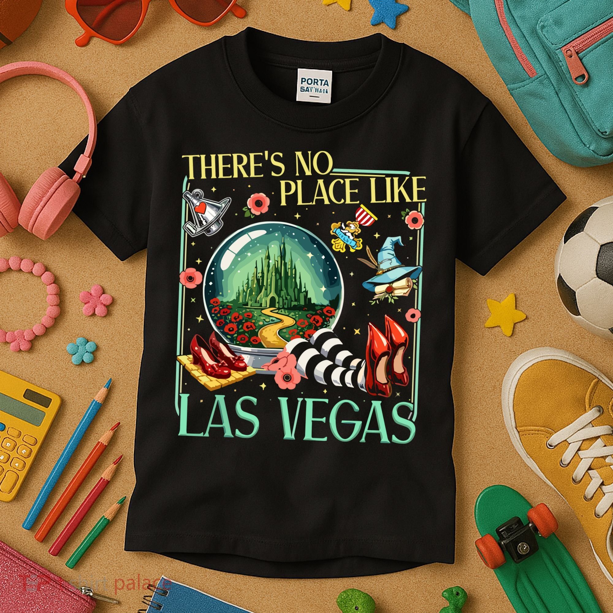 There's No Place Like Las Vegas Wizard Kids T-Shirt