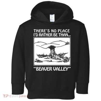 ThereS No Place ID Rather Be Than Beaver Valley Toddler Hoodie