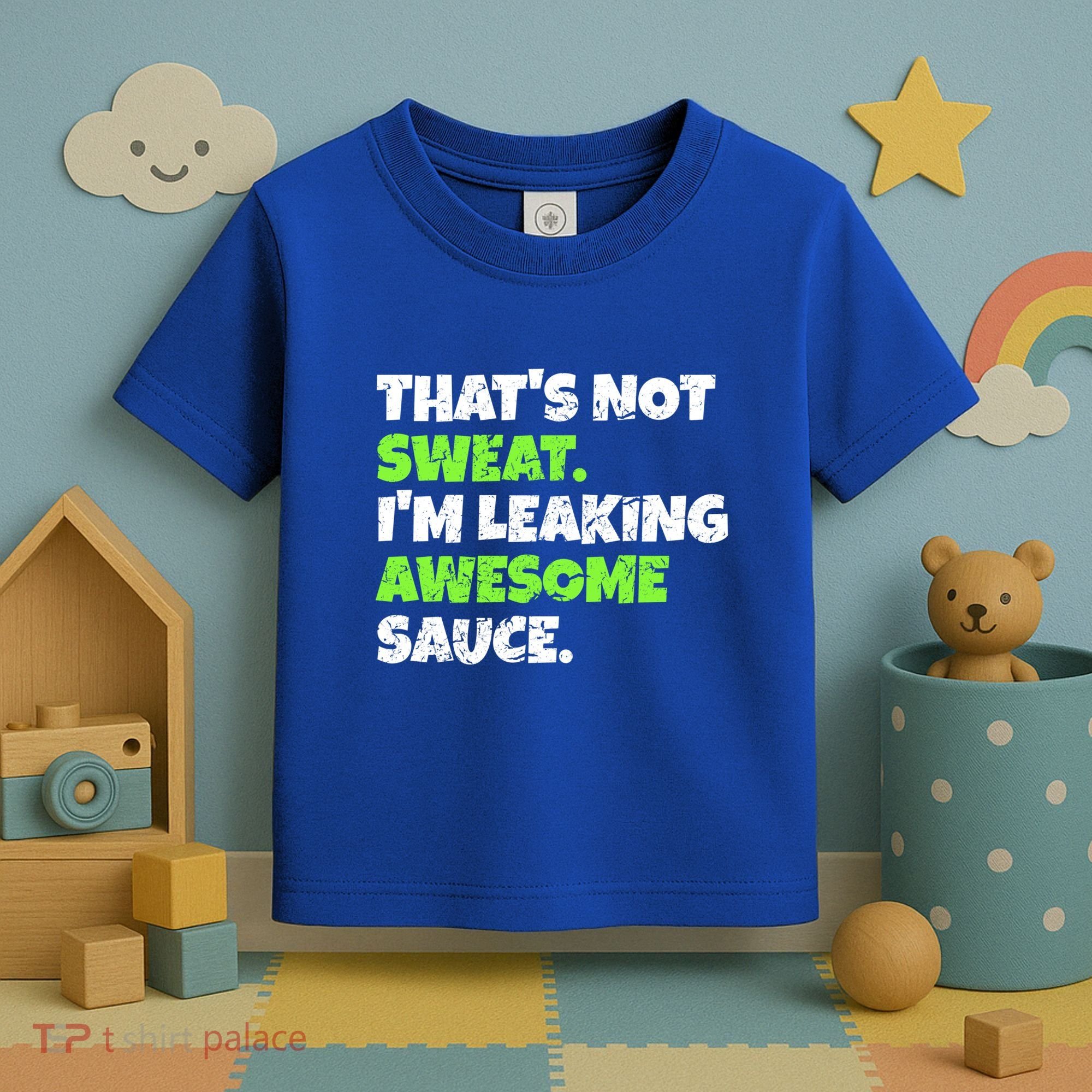 Thats Not Sweat Im Leaking Awesome Sauce Gift Toddler T-Shirt