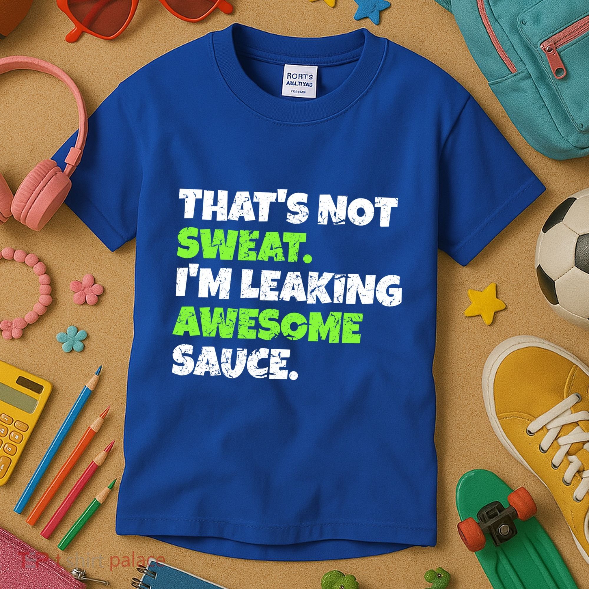 Thats Not Sweat Im Leaking Awesome Sauce Gift Kids T-Shirt
