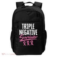 Triple Negative Survivor Breast Cancer Awareness TNBC Backpack thumb 0