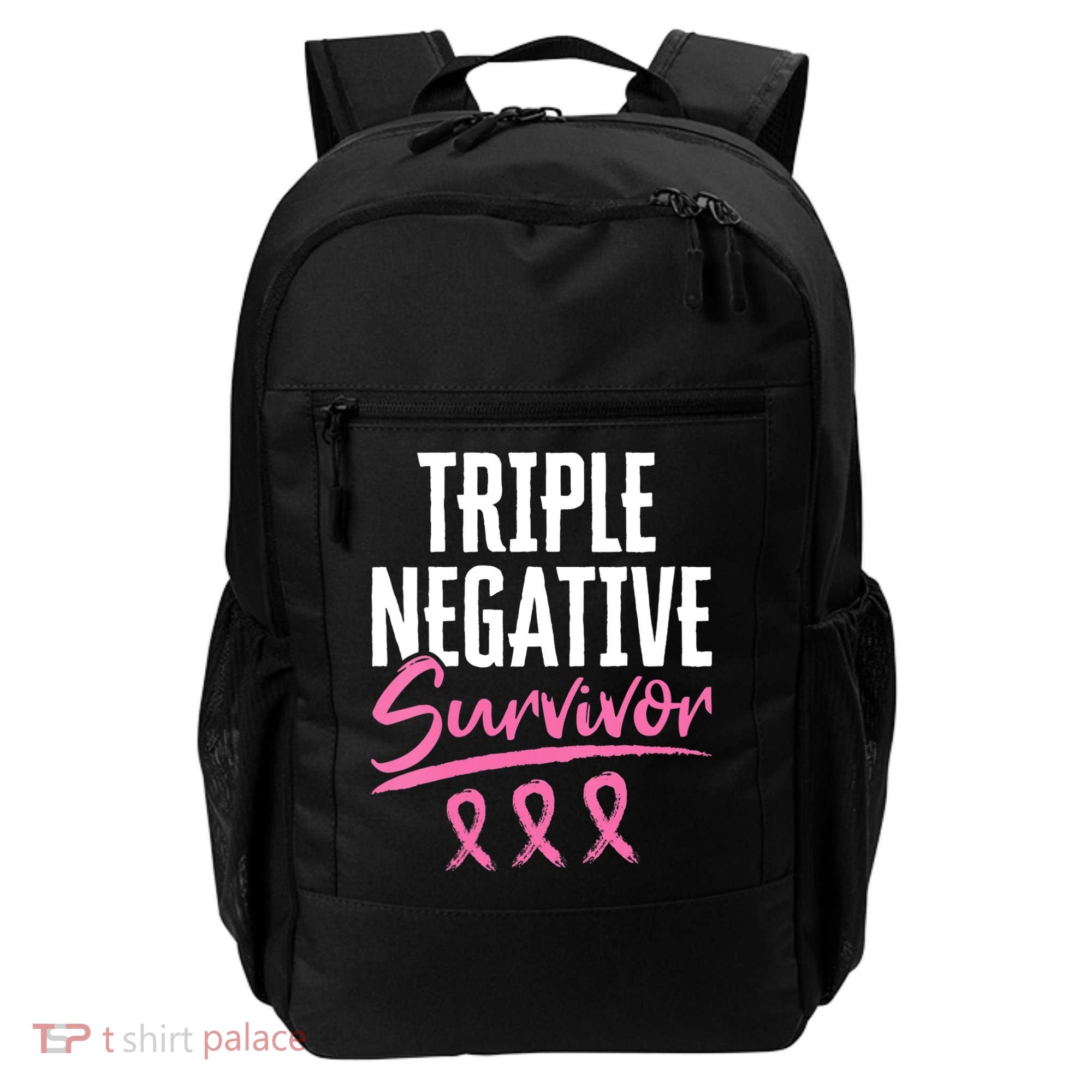 Triple Negative Survivor Breast Cancer Awareness TNBC Backpack