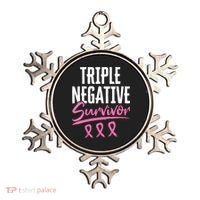 Triple Negative Survivor Breast Cancer Awareness TNBC Ornament thumb 0