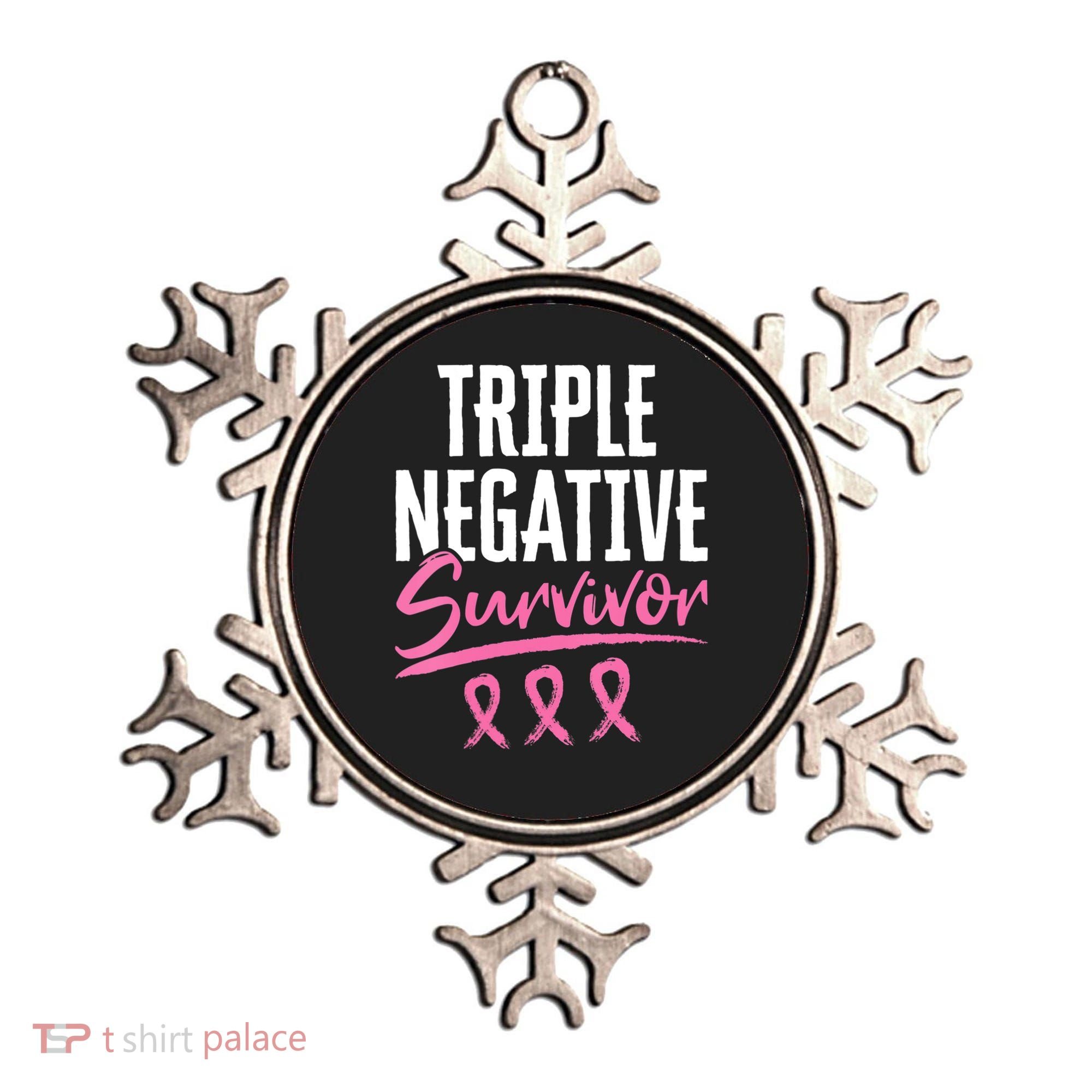 Triple Negative Survivor Breast Cancer Awareness TNBC Ornament