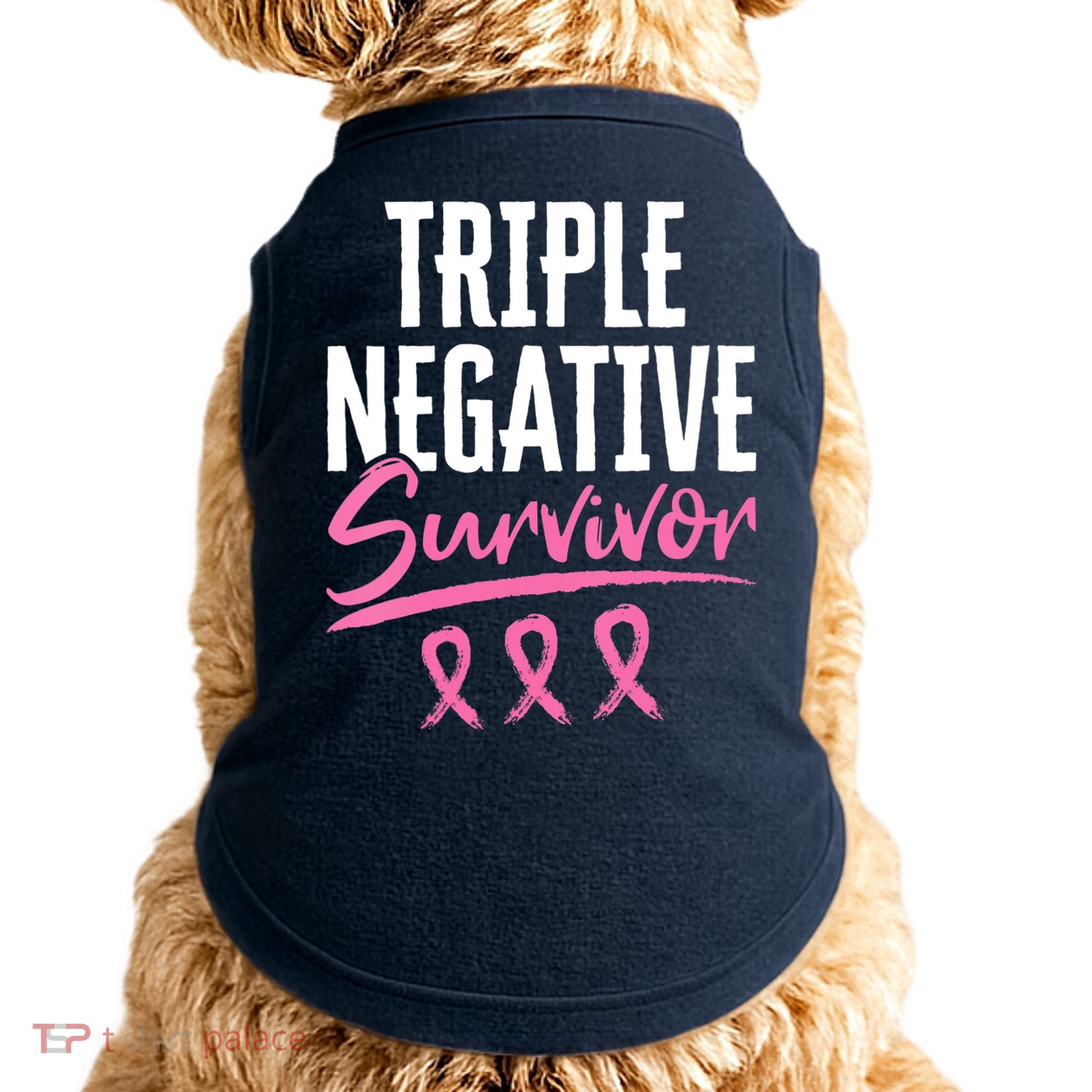Triple Negative Survivor Breast Cancer Awareness TNBC Doggie Tank