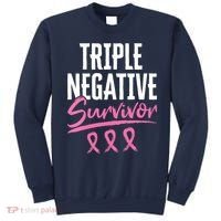 Triple Negative Survivor Breast Cancer Awareness TNBC Sweatshirt thumb 0