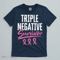 Triple Negative Survivor Breast Cancer Awareness TNBC T-Shirt thumb 5