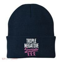 Triple Negative Survivor Breast Cancer Awareness TNBC Beanie thumb 0