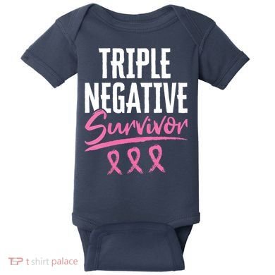 Triple Negative Survivor Breast Cancer Awareness TNBC Baby Bodysuit