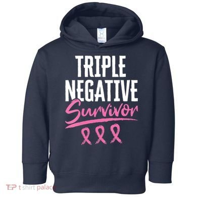 Triple Negative Survivor Breast Cancer Awareness TNBC Toddler Hoodie