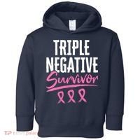 Triple Negative Survivor Breast Cancer Awareness TNBC Toddler Hoodie thumb 0