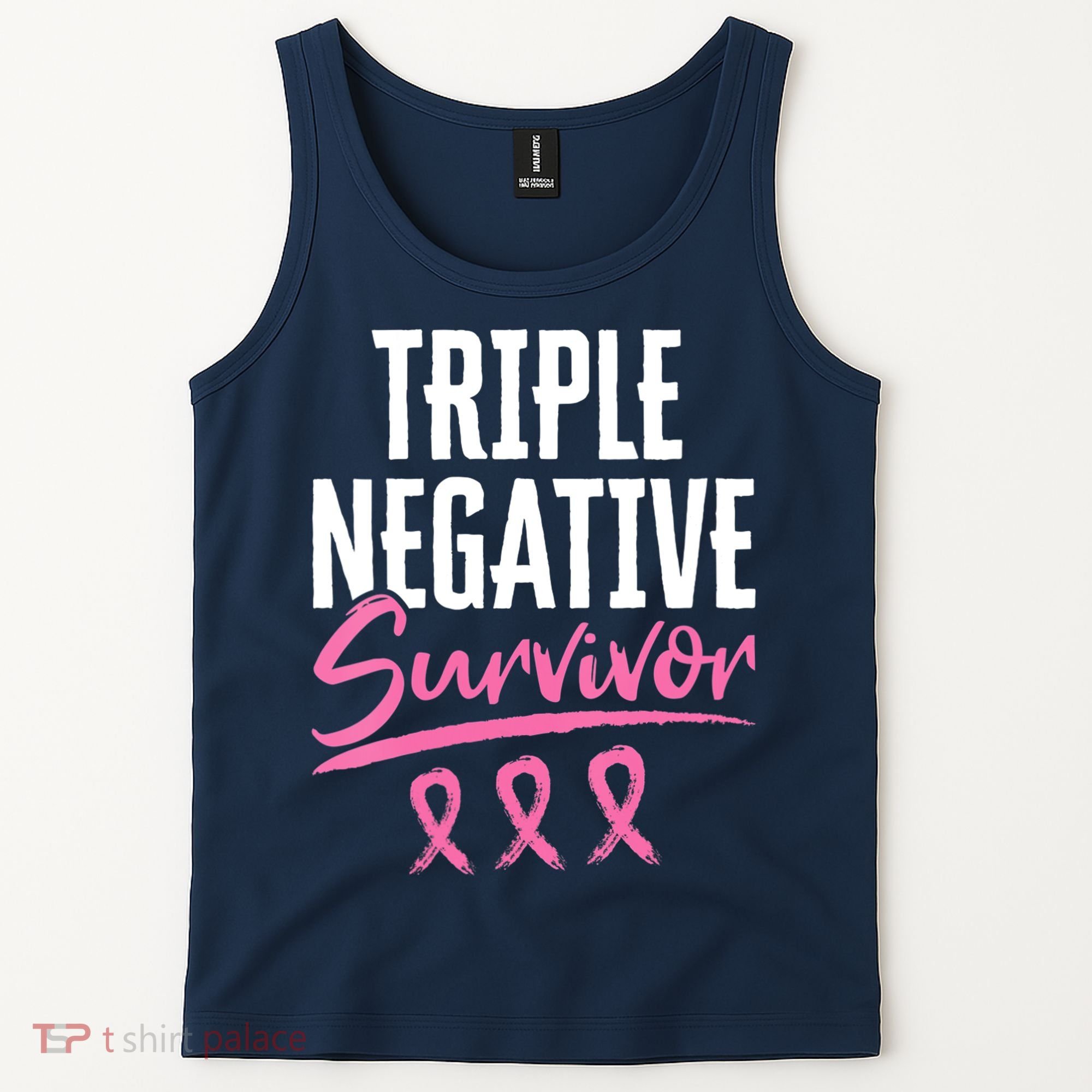 Triple Negative Survivor Breast Cancer Awareness TNBC Tank Top