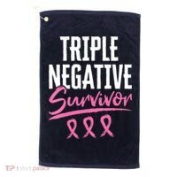 Triple Negative Survivor Breast Cancer Awareness TNBC Golf Towel thumb 0