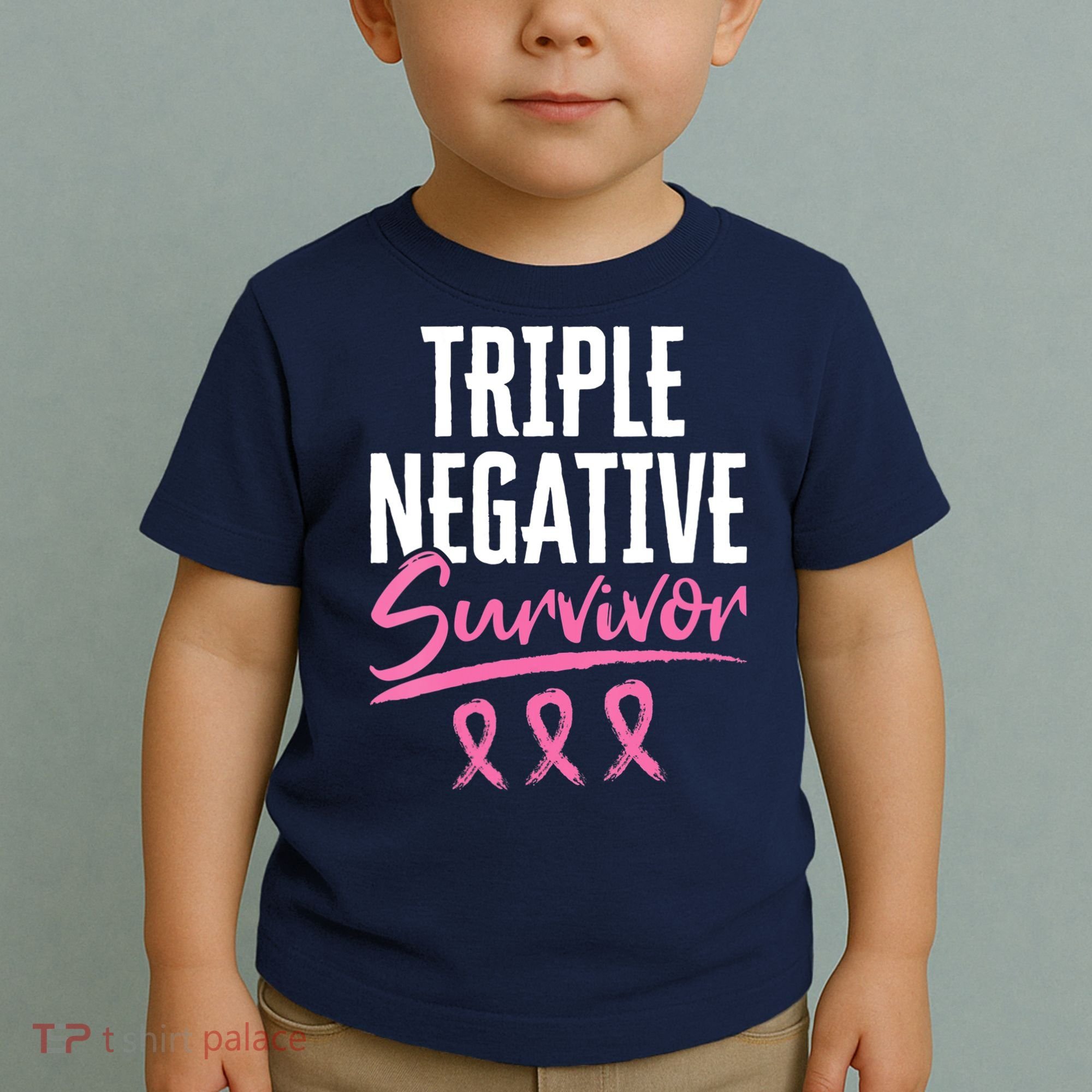 Triple Negative Survivor Breast Cancer Awareness TNBC Toddler T-Shirt