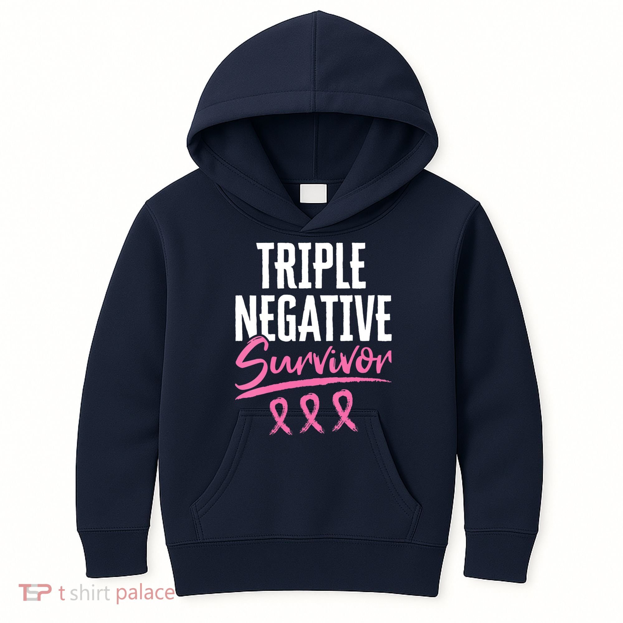 Triple Negative Survivor Breast Cancer Awareness TNBC Kids Hoodie