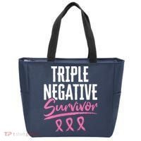 Triple Negative Survivor Breast Cancer Awareness TNBC Tote Bag thumb 0