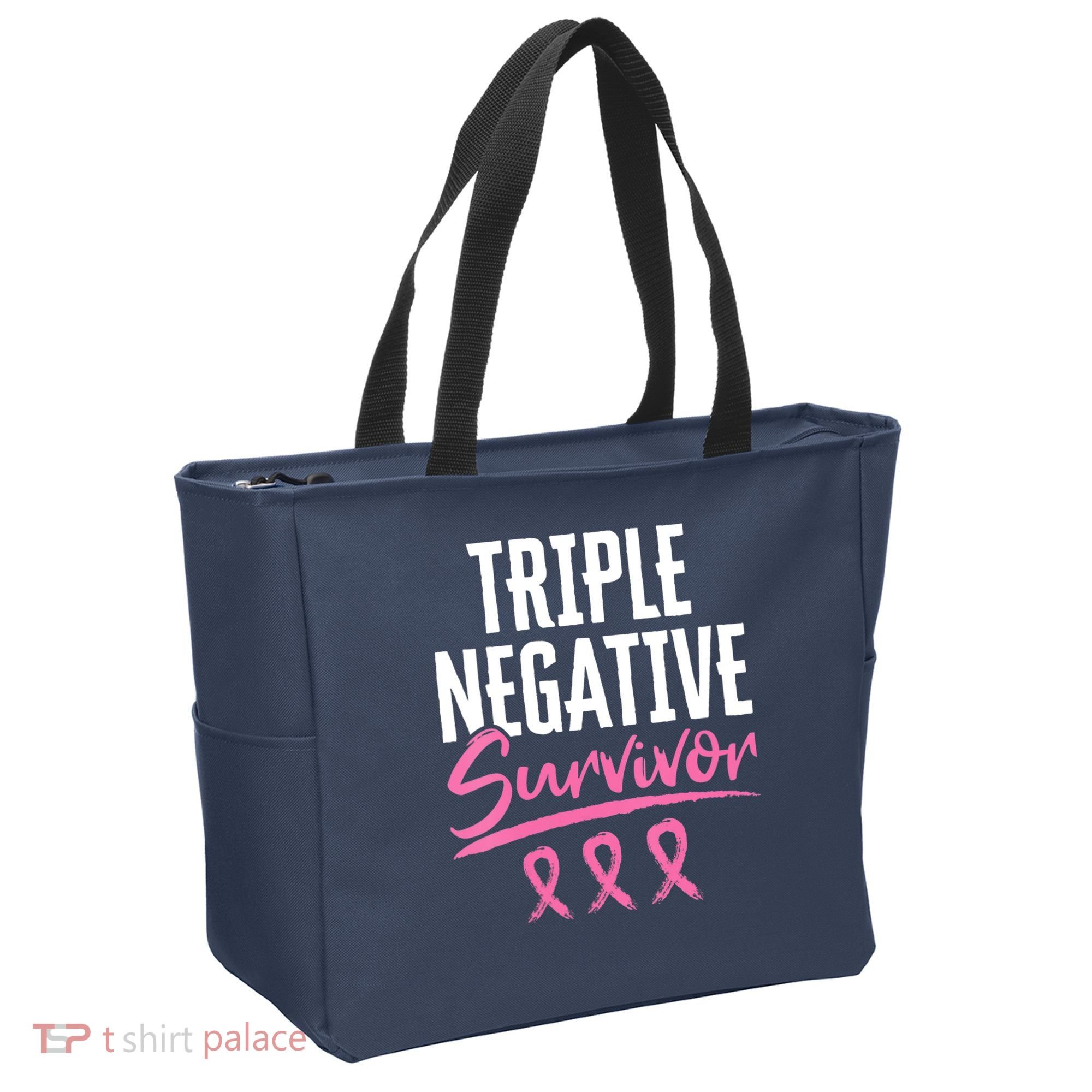 Triple Negative Survivor Breast Cancer Awareness TNBC Tote Bag
