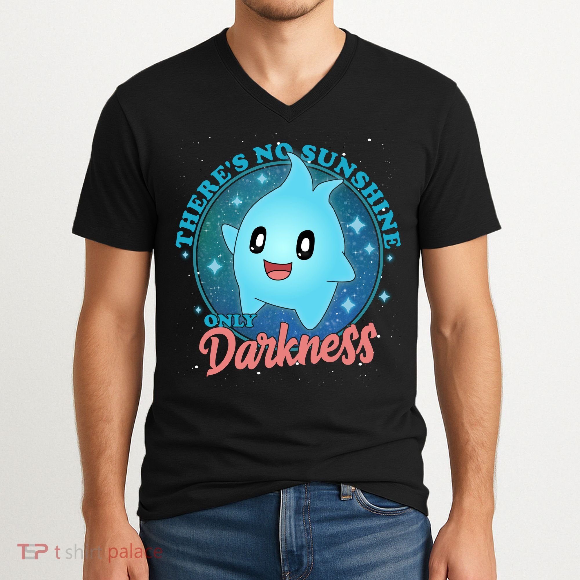 Theres No Sunshine Only Darkness V-Neck T-Shirt