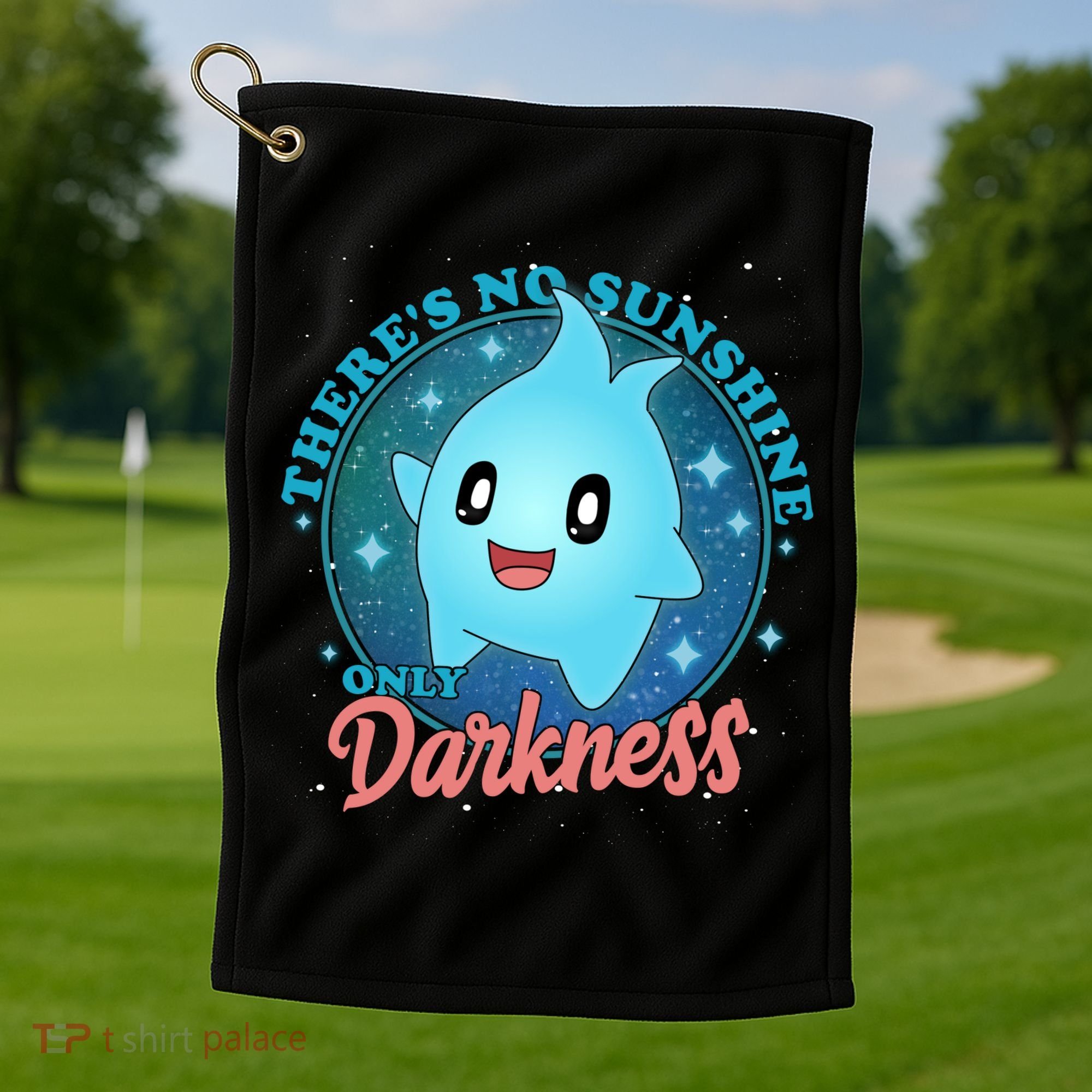 Theres No Sunshine Only Darkness Golf Towel