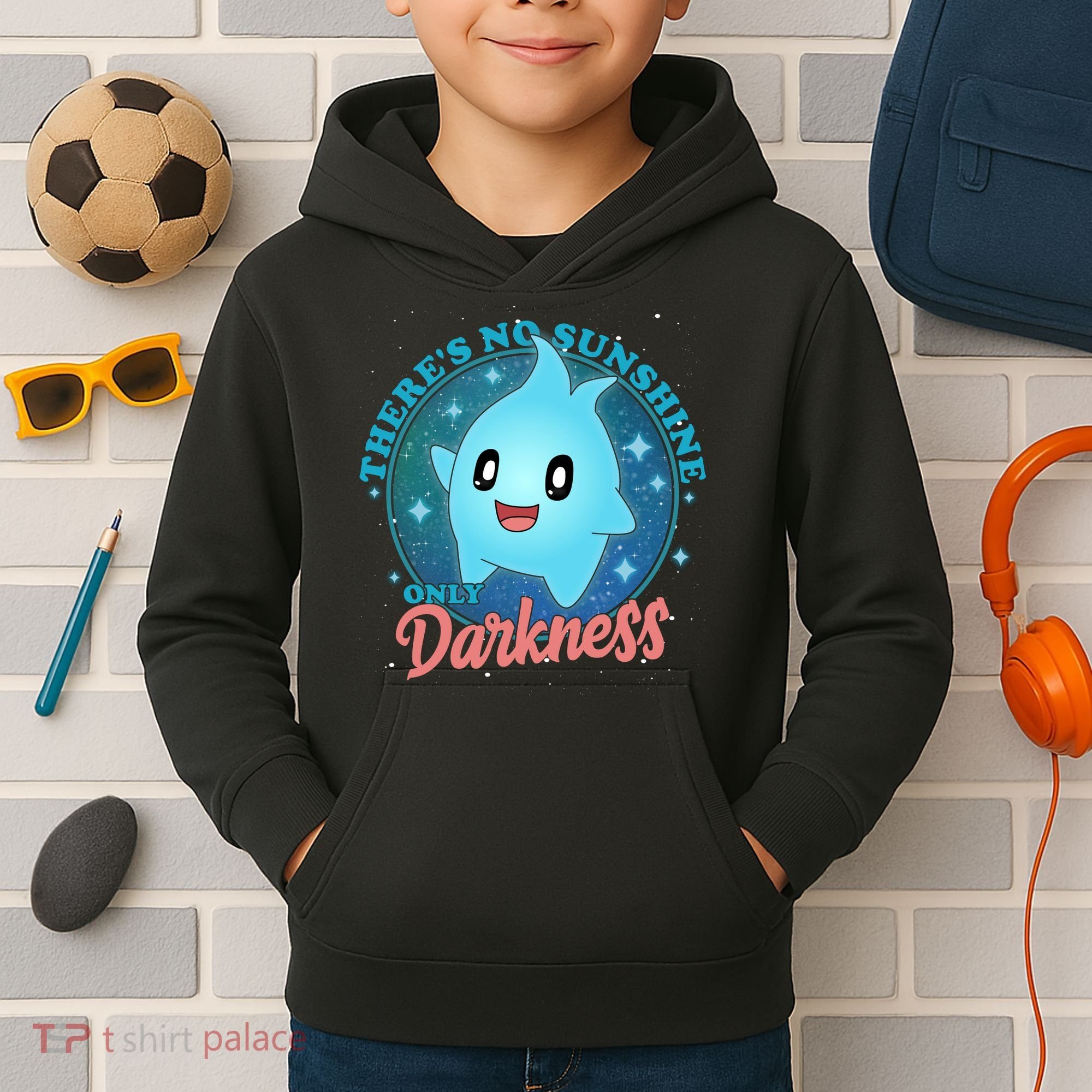 Theres No Sunshine Only Darkness Kids Hoodie