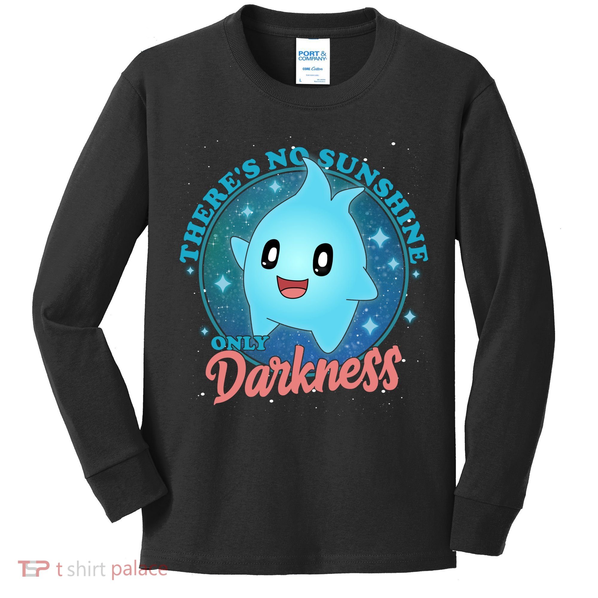 Theres No Sunshine Only Darkness Kids Long Sleeve Shirt
