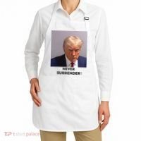Trump Never Surrender Mug Shot Apron thumb 2