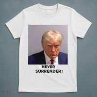 Trump Never Surrender Mug Shot T-Shirt thumb 5