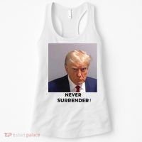 Trump Never Surrender Mug Shot Women's Tank Top thumb 0