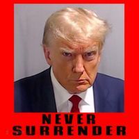 Trump never surrender Donald Trump Mugshot 2024 Santa Hat thumb 1