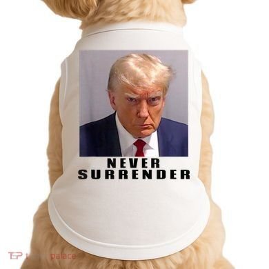 Trump never surrender Donald Trump Mugshot 2024 Doggie Tank
