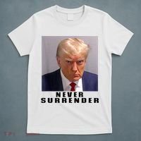 Trump never surrender Donald Trump Mugshot 2024 T-Shirt thumb 5