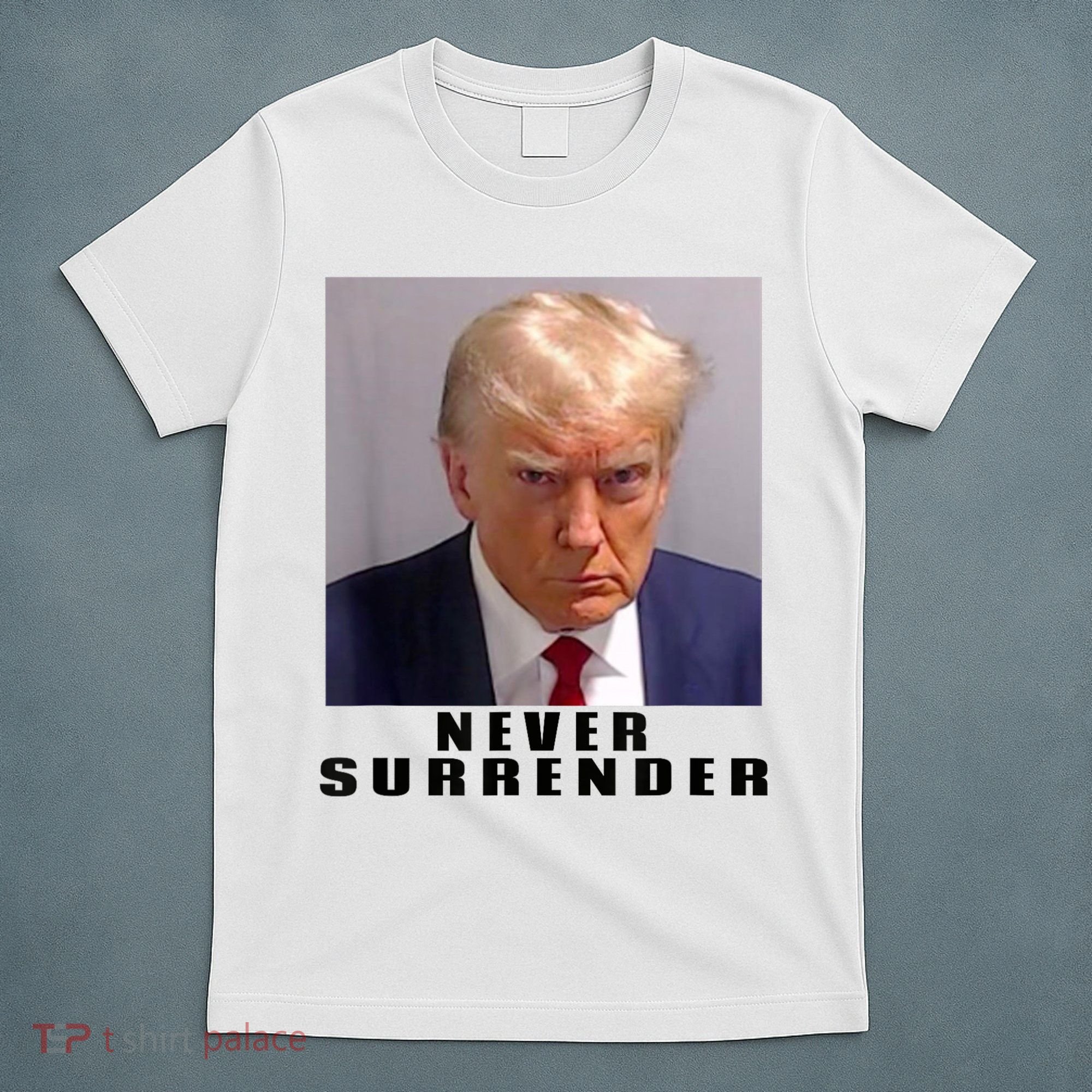 Trump never surrender Donald Trump Mugshot 2024 T-Shirt