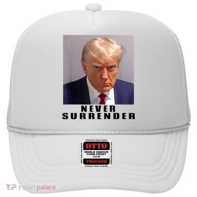 Trump never surrender Donald Trump Mugshot 2024 Hat