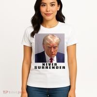 Trump never surrender Donald Trump Mugshot 2024 Women's T-Shirt thumb 4
