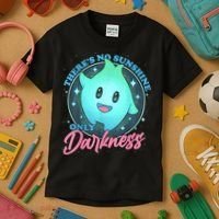 Theres No Sunshine Only Darkness Kids T-Shirt thumb 3