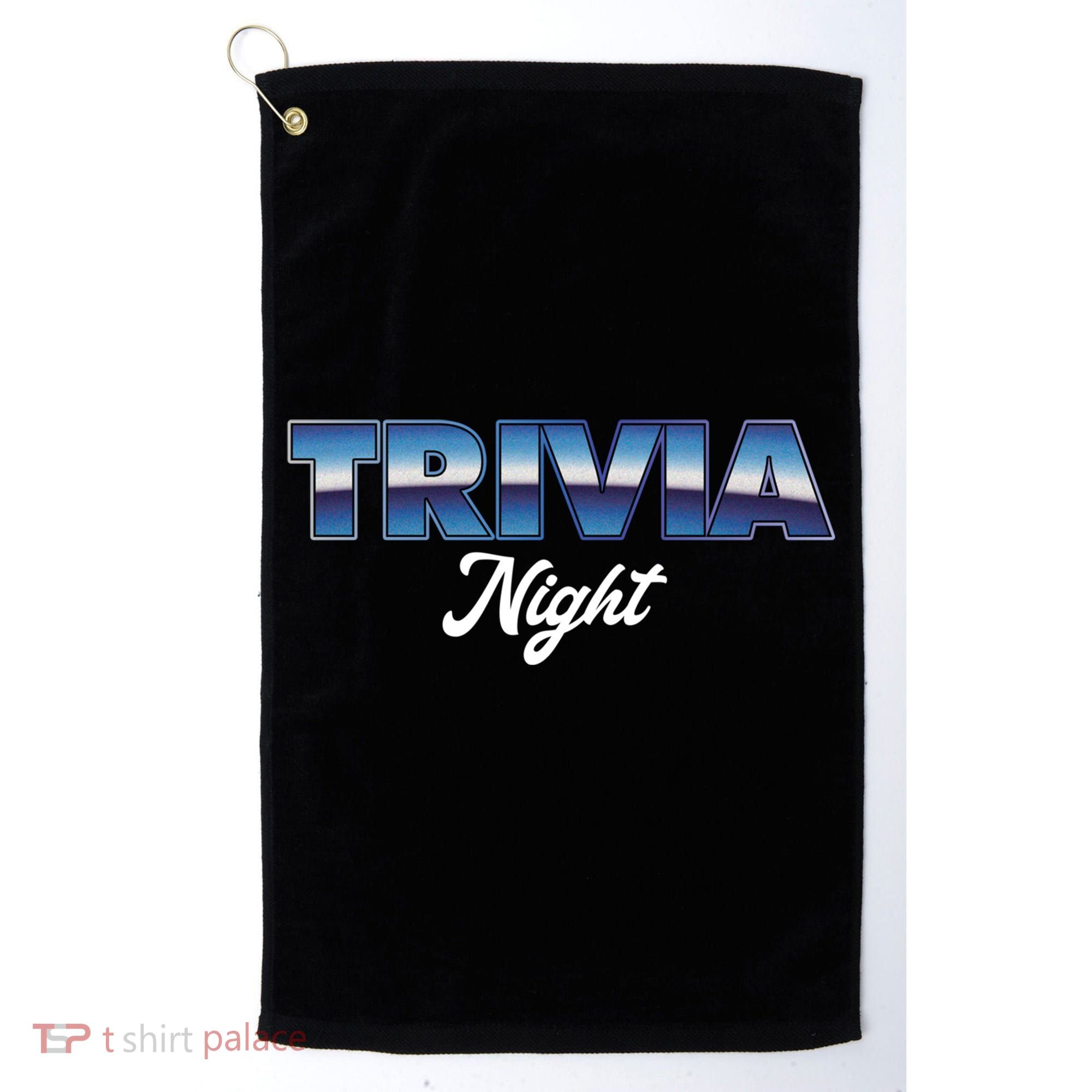 Trivia Night Show Pub Game Quiz Trivia Night Cool Gift Golf Towel