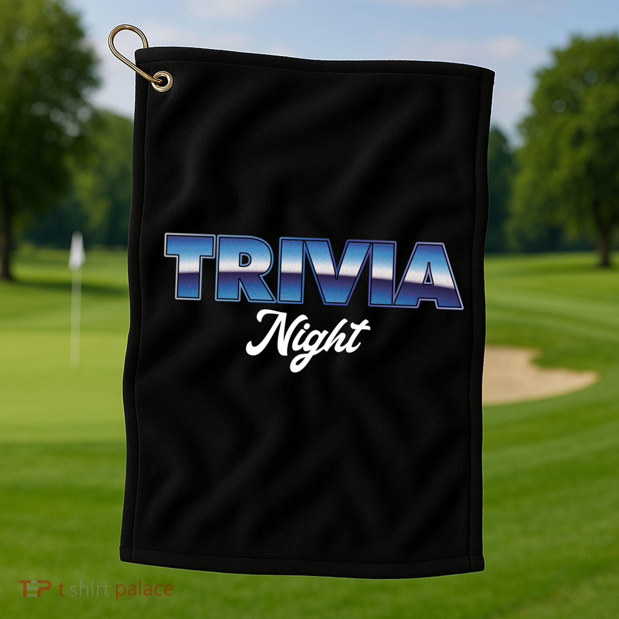 Trivia Night Show Pub Game Quiz Trivia Night Cool Gift Golf Towel
