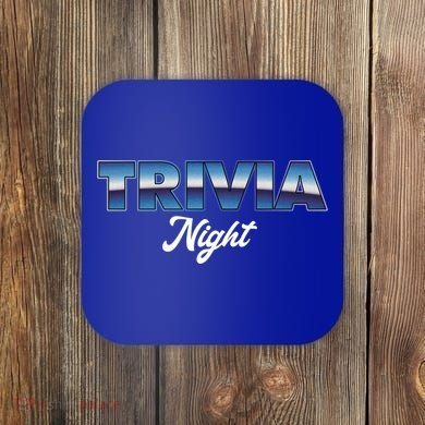 Trivia Night Show Pub Game Quiz Trivia Night Cool Gift Coaster