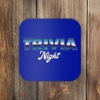 Trivia Night Show Pub Game Quiz Trivia Night Cool Gift Coaster thumb 0