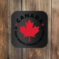 True North Strong And Free Canada Coaster thumb 0