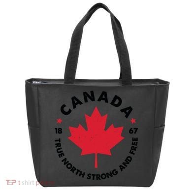 True North Strong And Free Canada Tote Bag