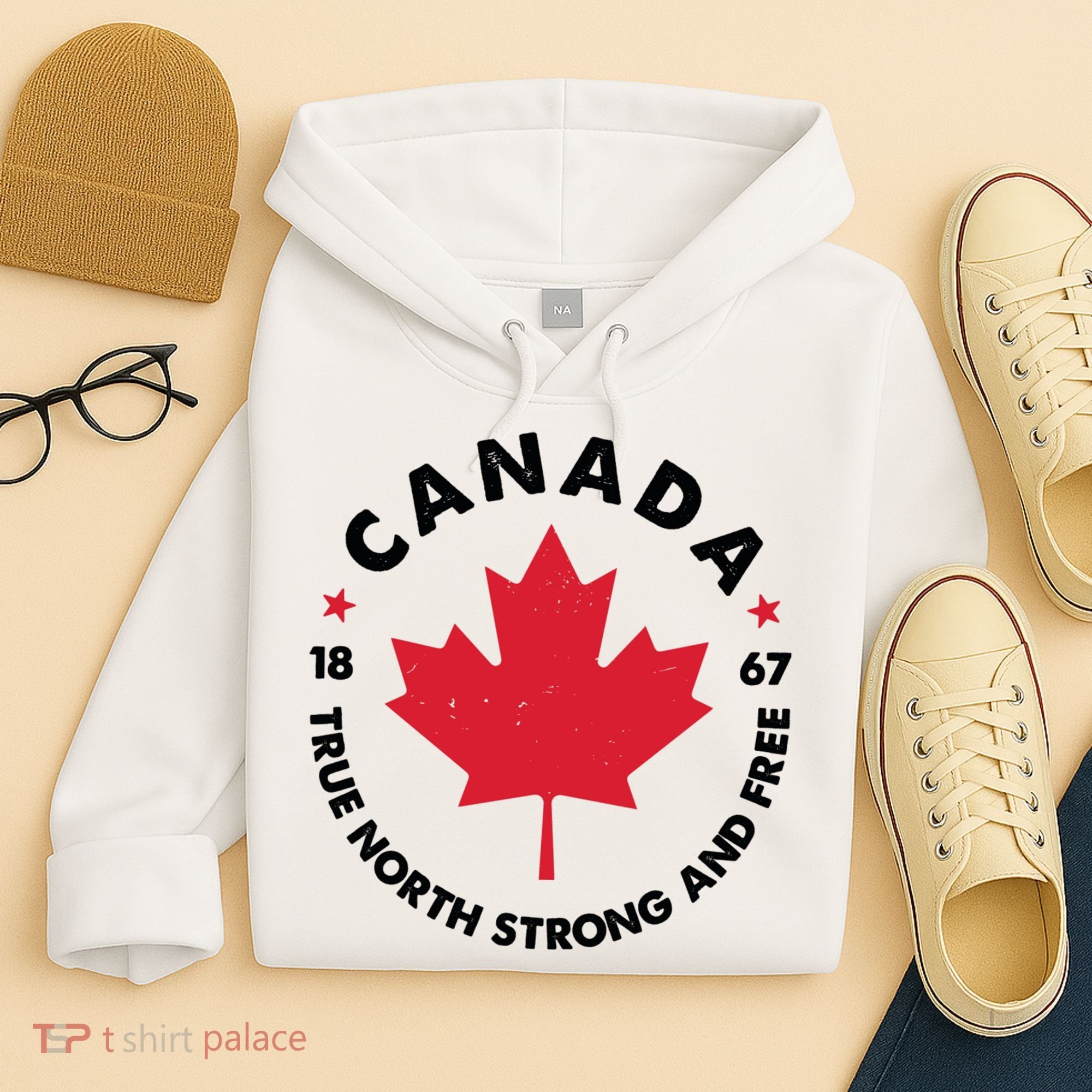 True North Strong And Free Canada Hoodie