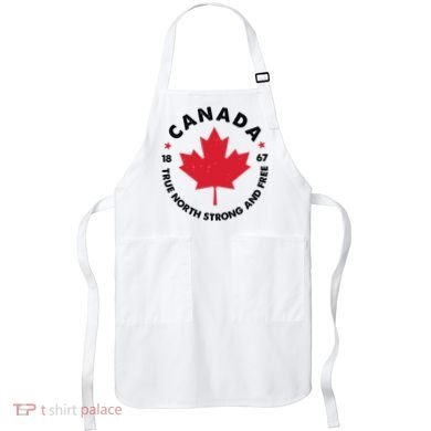 True North Strong And Free Canada Apron