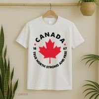 True North Strong And Free Canada T-Shirt thumb 2