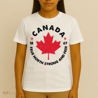 True North Strong And Free Canada T-Shirt thumb 4