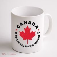 True North Strong And Free Canada Coffee Mug thumb 1