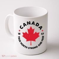 True North Strong And Free Canada Coffee Mug thumb 0